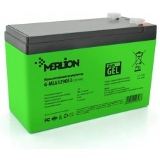 Батарея для ИБП 12В 9.0Ач Merlion, G-MLG1290F2, ШхДхВ 65х150х95, Green