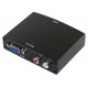 Активний конвертер HDMI (input) на VGA(output) + Audio Adapter, Black, 4K/2K