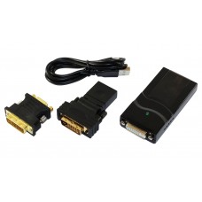 Конвертер USB 2.0 to HDMI/ VGA/DVI, Black, Box (YT-C-USB2.0/HDMI/ VGA/DVI)