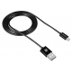 Кабель USB - Lightning 1 м Canyon CFI-1 Black (CNE-CFI1B)