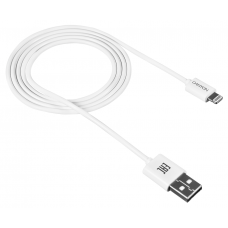 Кабель USB - Lightning 1 м Canyon CFI-1 White (CNE-CFI1W)