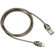 Кабель USB - micro USB 1 м Canyon UM-5, Gray, 2A, металлические элементы корпуса (CNS-USBM5DG)