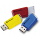USB 3.2 Flash Drive 16Gb Verbatim Store'n'Click, 3 шт, Red, Blue и Yellow (49306)
