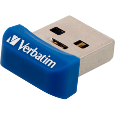USB 3.2 Flash Drive 64Gb Verbatim Store'n'Stay NANO, Blue (98711)
