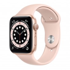 Apple Watch Series 6 44mm GPS Gold Aluminum Case With Pink Sand Sport Band (M00E3)