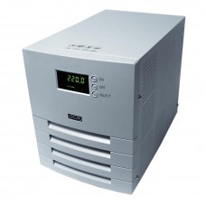 Стабілізатор Powercom AR-5K-LCD сірий, симісторний, 3500Вт, вхід 275В+/-165В, вихід 220V+/-1%