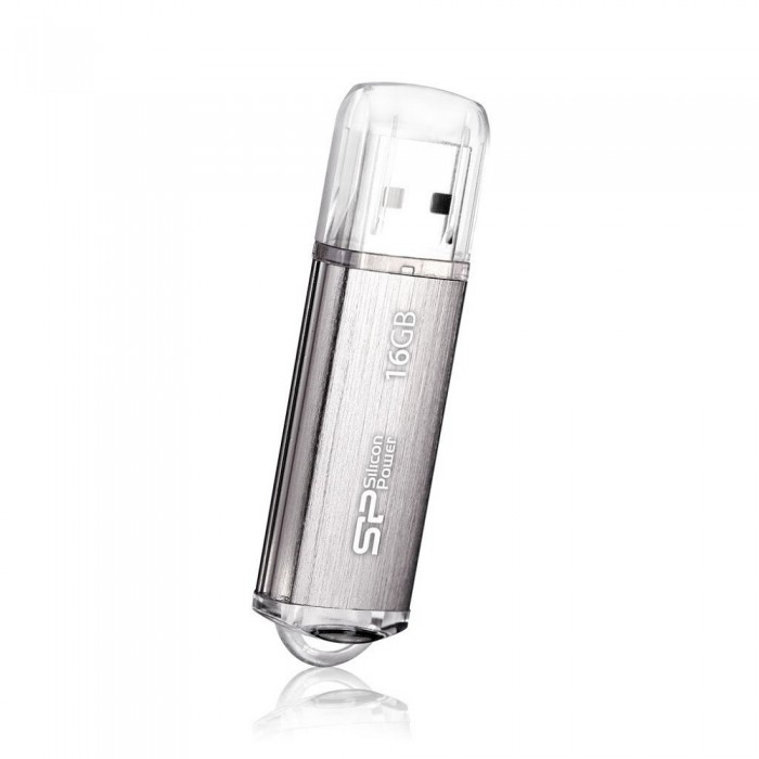 USB Flash Drive 16Gb Silicon Power Ultima II Silver / 25/20Mbps / SP016GBUF2M01V1S