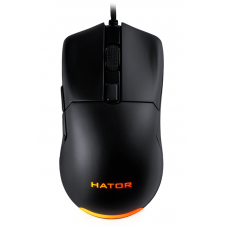 Миша Hator Pulsar Essential, Black, USB, оптична, 6200 dpi, RGB підсвічування (HTM-312)