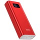 Универсальная мобильная батарея 20000 mAh, Hoco J46A, LED Display, 4xUSB, Triple Input, Red