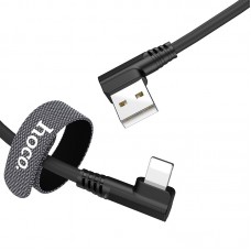 Кабель USB <-> Lightning, Hoco Puissant, 1.2 m, Black, (U83)