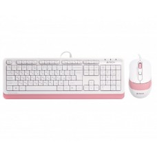 Комплект A4Tech Fstyler Sleek Multimedia Comfort F1010, Pink, клавіатура+миша, USB