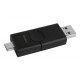 USB 3.2 Flash Drive 64Gb Kingston DataTraveler Duo + Type-C, Black (DTDE/64GB)