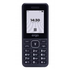 Мобільний телефон Ergo B181 Black, 2 Standard Sim