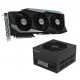 Видеокарта GeForce RTX 3080, Gigabyte, GAMING OC (GV-N3080GAMING OC-10GD) + БП 850W Gigabyte P850GM