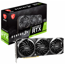 Видеокарта GeForce RTX 3060, MSI, VENTUS 3X OC, 12Gb GDDR6, 192-bit (RTX 3060 VENTUS 3X 12G OC)