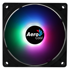 Вентилятор 120 мм, AeroCool Frost 12 PWM, Black, 120x120x25 мм, фіксоване RGB підсвічування
