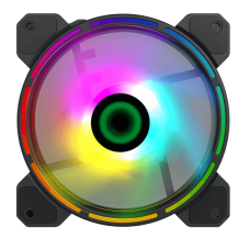 Вентилятор 120 мм, GameMax Rainbow Dual Ring RGB підсвічування (FN-12Rainbow-D)