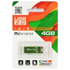 USB Flash Drive 4Gb Mibrand Сhameleon, Light Green (MI2.0/CH4U6LG)
