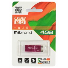 USB Flash Drive 4Gb Mibrand Сhameleon Pink (MI2.0/CH4U6P)