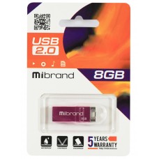 USB Flash Drive 8Gb Mibrand Сhameleon, Pink (MI2.0/CH8U6P)