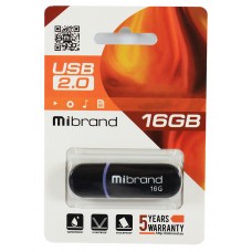 USB Flash Drive 16Gb Mibrand Panther Black (MI2.0/PA16P2B)