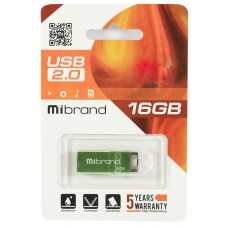 USB Flash Drive 16Gb Mibrand Сhameleon Light Green (MI2.0/CH16U6LG)