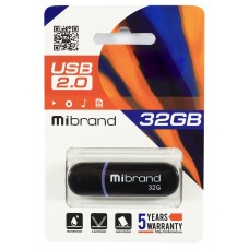 USB Flash Drive 32Gb Mibrand Panther Black (MI2.0/PA32P2B)