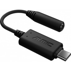 Перехідник USB Type-С - 3.5 мм, Black, Asus Noise-Canceling Mic Adapter (90YH02L1-B2UA00)