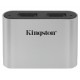 Картридер внешний Kingston Workflow microSD Reader, Gray, USB 3.2, для 2 x microSD UHS-II (WFS-SDC)