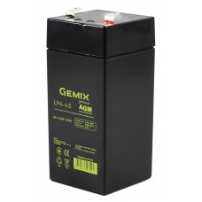 Батарея для ДБЖ 4В 4,5Ач Gemix LP4-4.5 AGM 47х47х100 мм