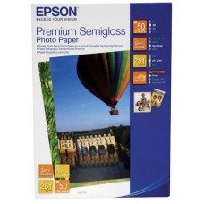 Фотопапір Epson, напівглянцевий, A6 (10x15), 251 г/м², 50 арк, Premium Series (C13S041765)