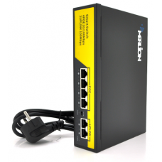 Комутатор Merlion BT-D6006FE, 4LAN 10/100 Mb POE + 2 порт Ethernet (Uplink) 10/100 Мбіт/сек, БЖ