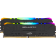 Пам'ять 32Gb x 2 (64Gb Kit) DDR4, 3200 MHz, Crucial Ballistix RGB, Black (BL2K32G32C16U4BL)