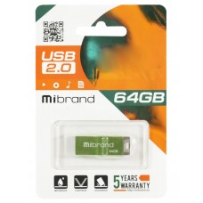 USB Flash Drive 64Gb Mibrand Chameleon Light Green (MI2.0/CH64U6LG)