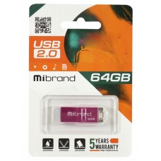 USB Flash Drive 64Gb Mibrand Chameleon Pink (MI2.0/CH64U6P)