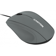 Миша Canyon M-05, Dark Gray, USB, оптична 1000 dpi, 3 кнопки, 1.5 м (CNE-CMS05DG)