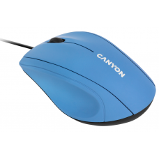 Миша Canyon M-05, Blue, USB, оптична, 1000 dpi, 3 кнопки, 1.5 м (CNE-CMS05BX)
