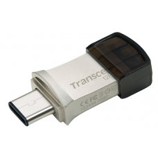 USB 3.1 / Type-C Flash Drive 128Gb Transcend JetFlash 890 Black/Silver (TS128GJF890S)