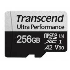Карта памяти microSDXC, 256Gb, Transcend 340S, SD-адаптер (TS256GUSD340S)