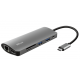 Адаптер USB 3.1 Type-C (M) - HDMI (F) / 2xUSB 3.0 / USB Type-C / GLan / SD / microSD, Trust (23775)