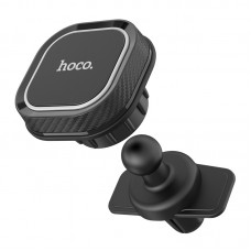 Автотримач для телефону Hoco CA52 Intelligent Magnetic Air Outlet Holder Black, затискач