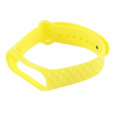 Ремінець для фітнес-браслету рифленый для Xiaomi Mi Band 3/4, Yellow