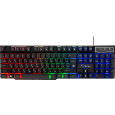 Клавиатура Defender Gorda GK-210L, USB, Black, радужная подсветка (45210)