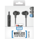 Навушники Trust Cantus, Black, бездротові (Bluetooth), мікрофон (21844)