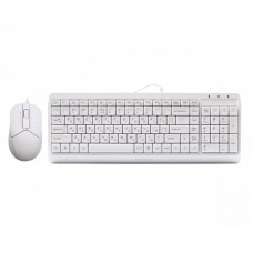 Комплект A4Tech Fstyler Sleek Multimedia Comfort F1512, White, клавиатура+мышь, USB