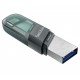 USB 3.1 / Lightning Flash Drive 128Gb, SanDisk iXpand Flip, Silver/Gray (SDIX90N-128G-GN6NE)