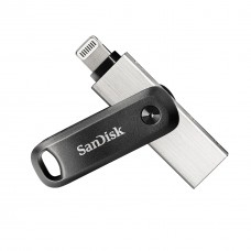 USB 3.0 / Lightning Flash Drive 64Gb, SanDisk iXpand Go, Silver/Gray (SDIX60N-064G-GN6NN)