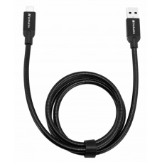 Кабель USB - USB Type-C 1 м Verbatim Black, 3A (48871)