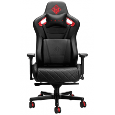 Игровое кресло HP OMEN, Black/Red, эко-кожа, 4D подлокотники, до 136 кг (6KY97AA)