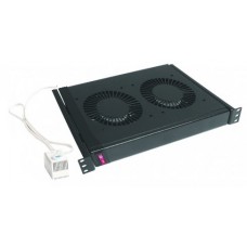 Вентиляційна панель Conteg, Black, 2 вентилятори (DP-VEN-02)